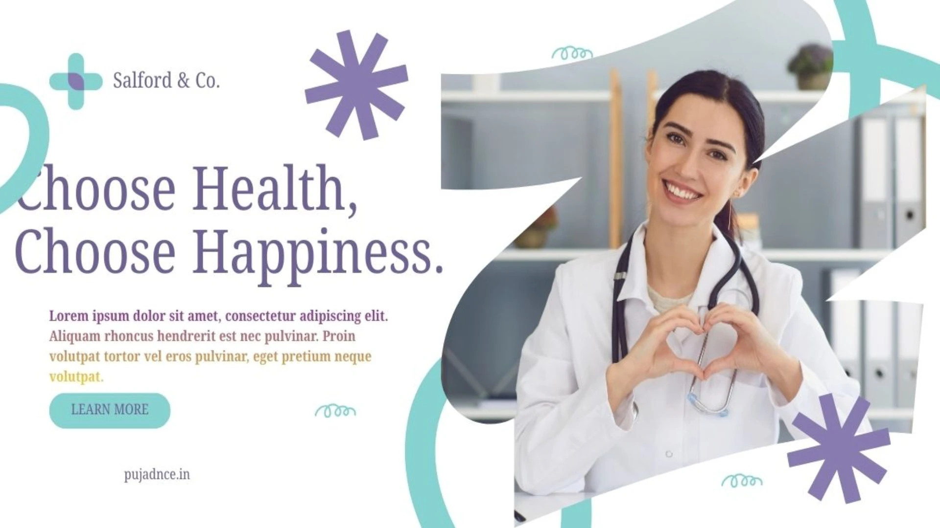 Purple and Blue Playful Health LinkedIn Single Image Ad(1)